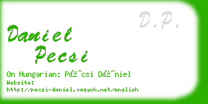 daniel pecsi business card